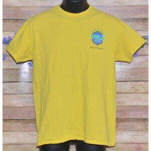 Vintage Pele Soccer Men's Yellow Pele #10 T-Shirt Tee M Cotton Fanwear Casual